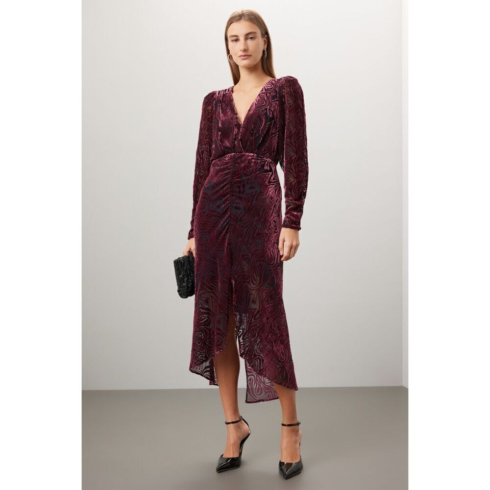 Ronny Kobo Collective Burnout Ruched Dress 🤍